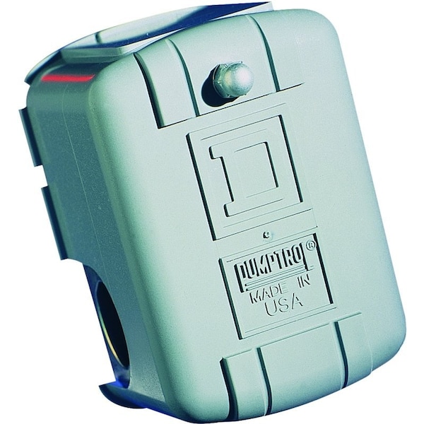 Interruptor de presión Square D Pumptrol, 1 fase, 115/230 V, 2 polos, 220 psi de trabajo, caja NEMA 1 - FSG2J24BP