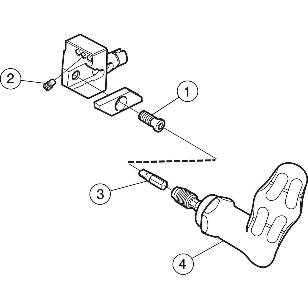Sandvik Coromant Modular Cut-Off Cutting Unit Heads: QSM, 8.50 mm, 2.50 mm, Left Hand - 8608131