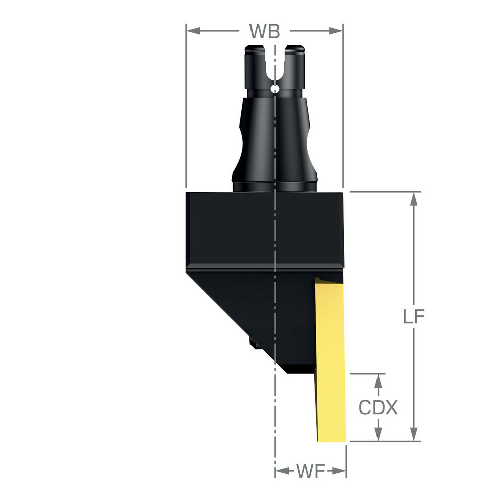 Sandvik Coromant Modular Cut-Off Cutting Unit Heads: QSM, 8.50 mm, 2.50 mm, Left Hand - 8608131
