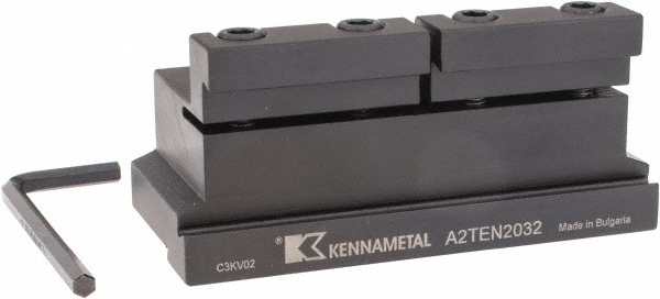 Kennametal Tool Block Style A2TEN, 32mm Blade Height, 110mm OAL, 48mm OAH, Indexable Cutoff Blade Tool Block - 3015435