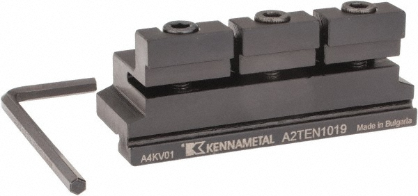Kennametal Tool Block Style A2TEN, 32mm Blade Height, 110mm OAL, 48mm OAH, Indexable Cutoff Blade Tool Block - 3015435