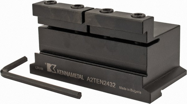Kennametal Tool Block Style A2TEN, 32mm Blade Height, 110mm OAL, 48mm OAH, Indexable Cutoff Blade Tool Block - 3015435