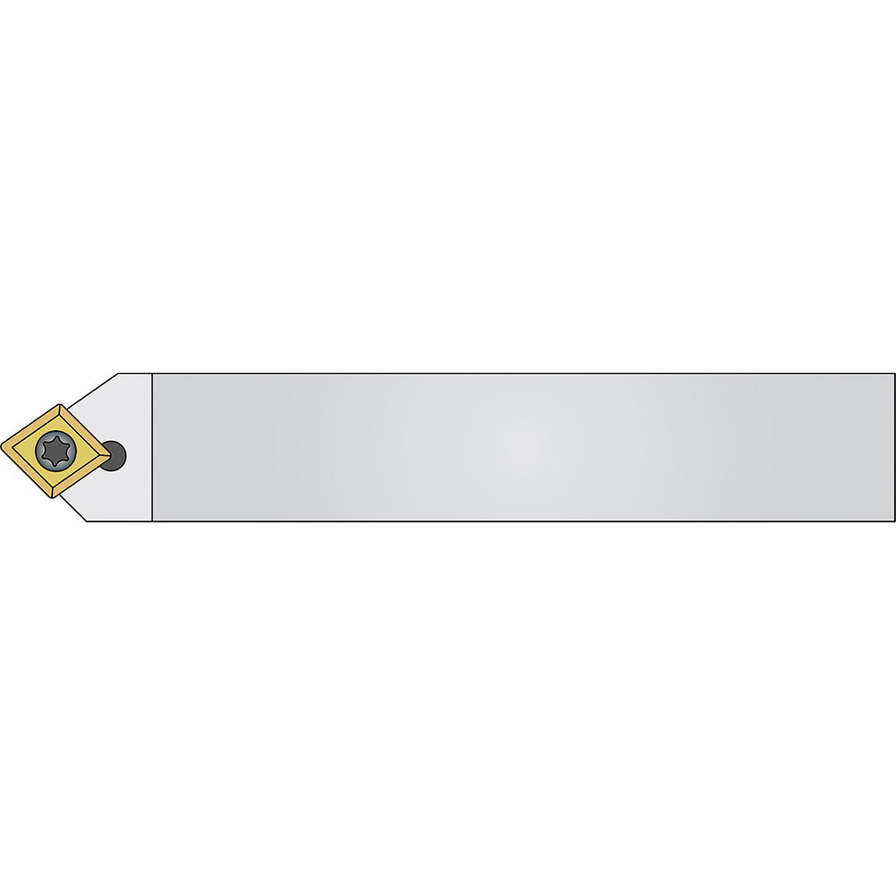 Ingersoll Cutting Tools Indexable Turning Toolholder: TSDNN20-4D, 45.0 deg Lead Angle, Clamp - 3603865