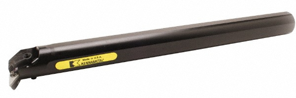 Kennametal Indexable Boring Bar: A20MVUNL3, 43.31 mm Min Bore, Left Hand, 31.75 mm Shank Dia, -3 deg Lead, Steel - 1096468