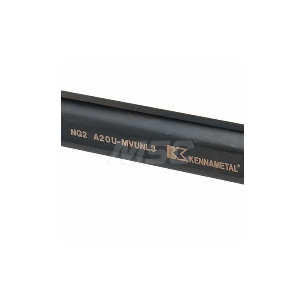 Kennametal Indexable Boring Bar: A20MVUNL3, 43.31 mm Min Bore, Left Hand, 31.75 mm Shank Dia, -3 deg Lead, Steel - 1096468