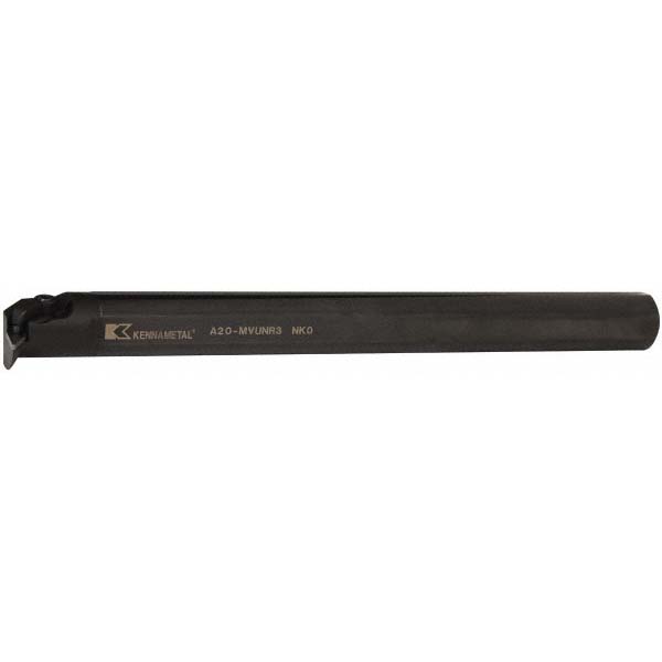 Kennametal Indexable Boring Bar: A20MVUNL3, 43.31 mm Min Bore, Left Hand, 31.75 mm Shank Dia, -3 deg Lead, Steel - 1096468