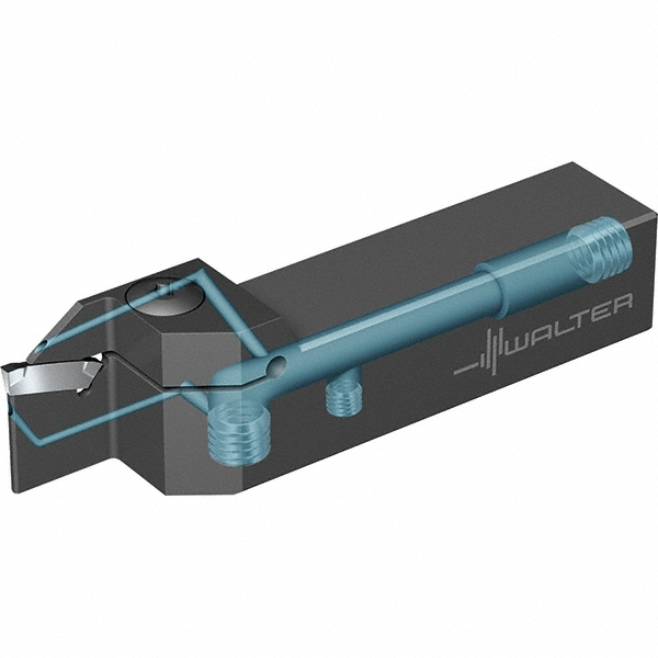 Walter Indexable Grooving-Cutoff Toolholder: G1011.12R-3T33GX34-P, 3 to 3 mm Groove Width, 33 mm Max Depth of Cut, Right Hand - 7337665