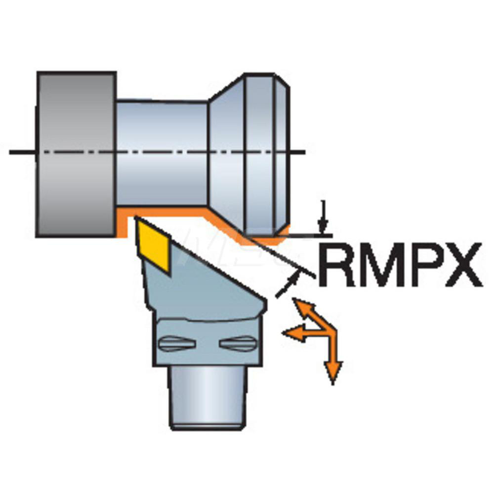 Sandvik Coromant Modular Turning & Profiling Head: Size C6, 65 mm Head Length, Right Hand - 5729315