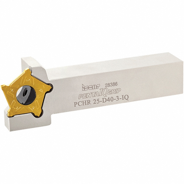 Iscar Indexable Grooving-Cutoff Toolholder: PCHL16D403IQ, 3 to 3.2 mm Groove Width, 20 mm Max Depth of Cut, Left Hand - 2302573