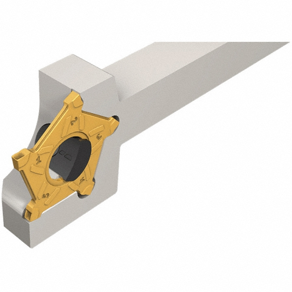 Iscar Indexable Grooving-Cutoff Toolholder: PCHL16D403IQ, 3 to 3.2 mm Groove Width, 20 mm Max Depth of Cut, Left Hand - 2302573