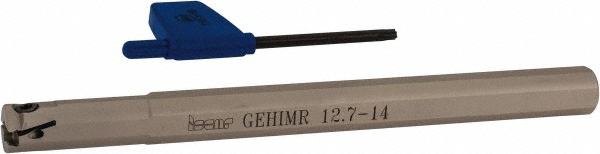 Iscar Indexable Grooving Toolholder:  GEHIMR 12.7-14, 0.0750" Max Groove Width - 2801192