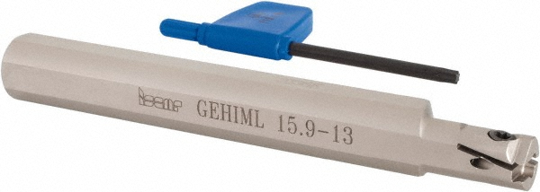 Iscar Indexable Grooving Toolholder:  GEHIMR 12.7-14, 0.0750" Max Groove Width - 2801192