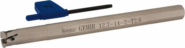 Iscar Indexable Grooving Toolholder:  GEHIMR 12.7-14, 0.0750" Max Groove Width - 2801192