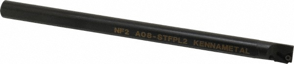 Kennametal Indexable Boring Bar: A08CTFPL2, 15.24 mm Min Bore, Left Hand, 12.70 mm Shank Dia, Steel - 1094875