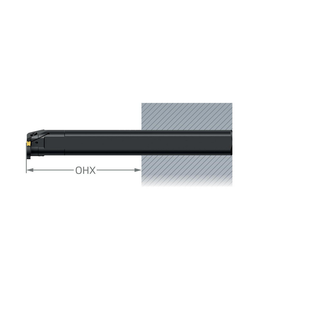 Sandvik Coromant Indexable Boring Bar: C2R-CFA20-LH10GB, 40.00 mm Min Bore, Left Hand, 31.75 mm Shank Dia, 90 deg Lead, Steel - 8446806