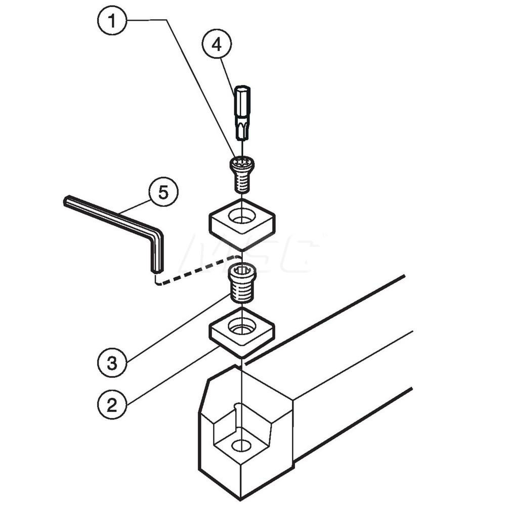 Sandvik Coromant Indexable Turning Toolholder: SRDCN2020K10-A, Screw - 5751125