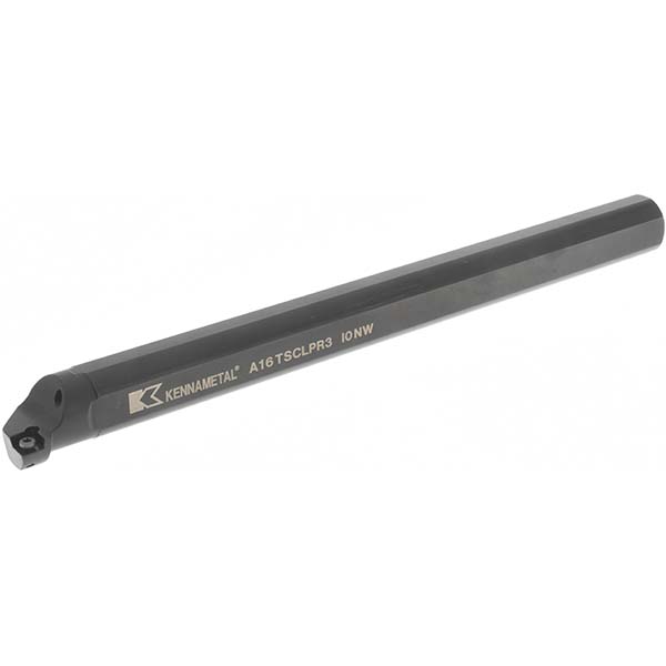 Hertel Indexable Boring Bar: A16MWLNR3 1", 1.2000" Min Bore, Right Hand, -5 deg Lead, Steel - 7000027