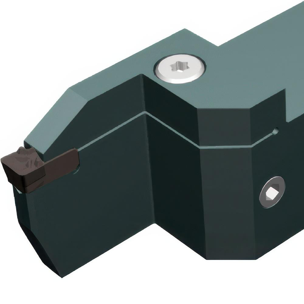 Widia Indexable Grooving-Cutoff Toolholder: WGCSML120322C, 0.1181 to 0.118" Groove Width, 0.866" Max Depth of Cut, Left Hand - 6461967