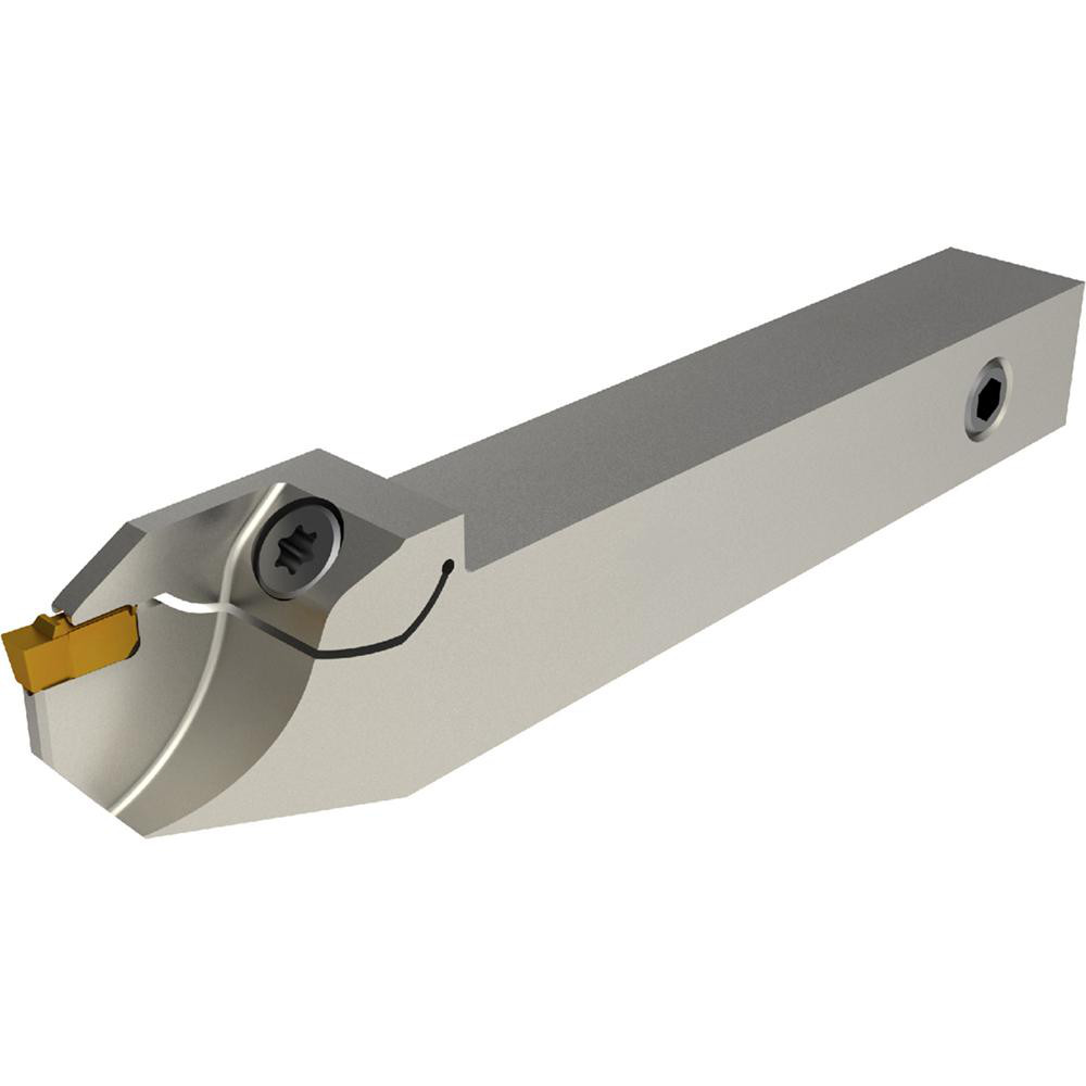 Widia Indexable Grooving-Cutoff Toolholder: WGCSML120322C, 0.1181 to 0.118" Groove Width, 0.866" Max Depth of Cut, Left Hand - 6461967
