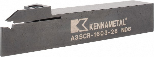 Iscar Indexable Grooving-Cutoff Toolholder: DGTL 19-3, 0.118 to 1/8" Groove Width, Left Hand - 2301296