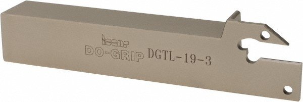 Iscar Indexable Grooving-Cutoff Toolholder: DGTL 19-3, 0.118 to 1/8" Groove Width, Left Hand - 2301296