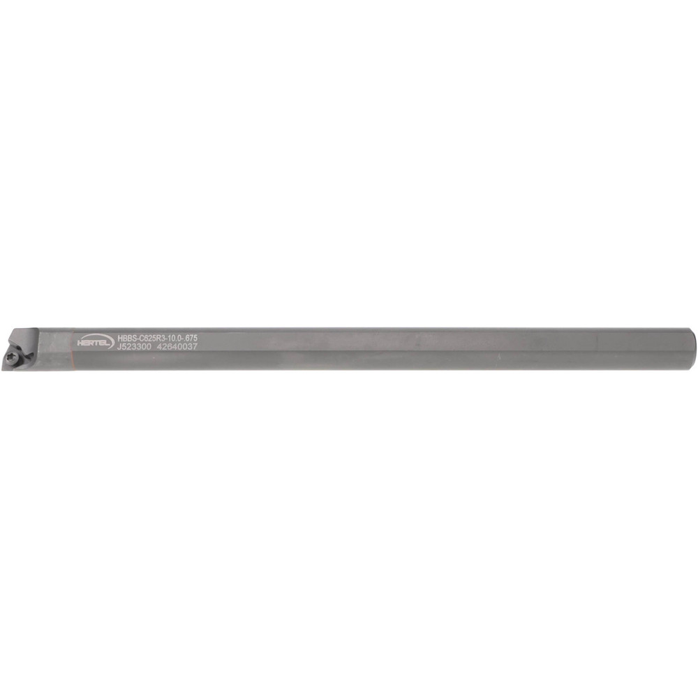 Hertel Indexable Boring Bar: HBBS-C625R3-10.0-.675, 0.6750" Min Bore, Right Hand, Solid Carbide - H08614984