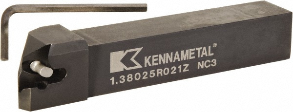 Kennametal Indexable Boring Bar: A24UDDUNR4KC3, 1-1/2" Min Bore, Right Hand, 1-1/2" Shank Dia, 3 deg Lead, Steel - 2408392