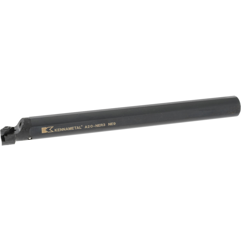 Kennametal Indexable Boring Bar: A24UDDUNR4KC3, 1-1/2" Min Bore, Right Hand, 1-1/2" Shank Dia, 3 deg Lead, Steel - 2408392