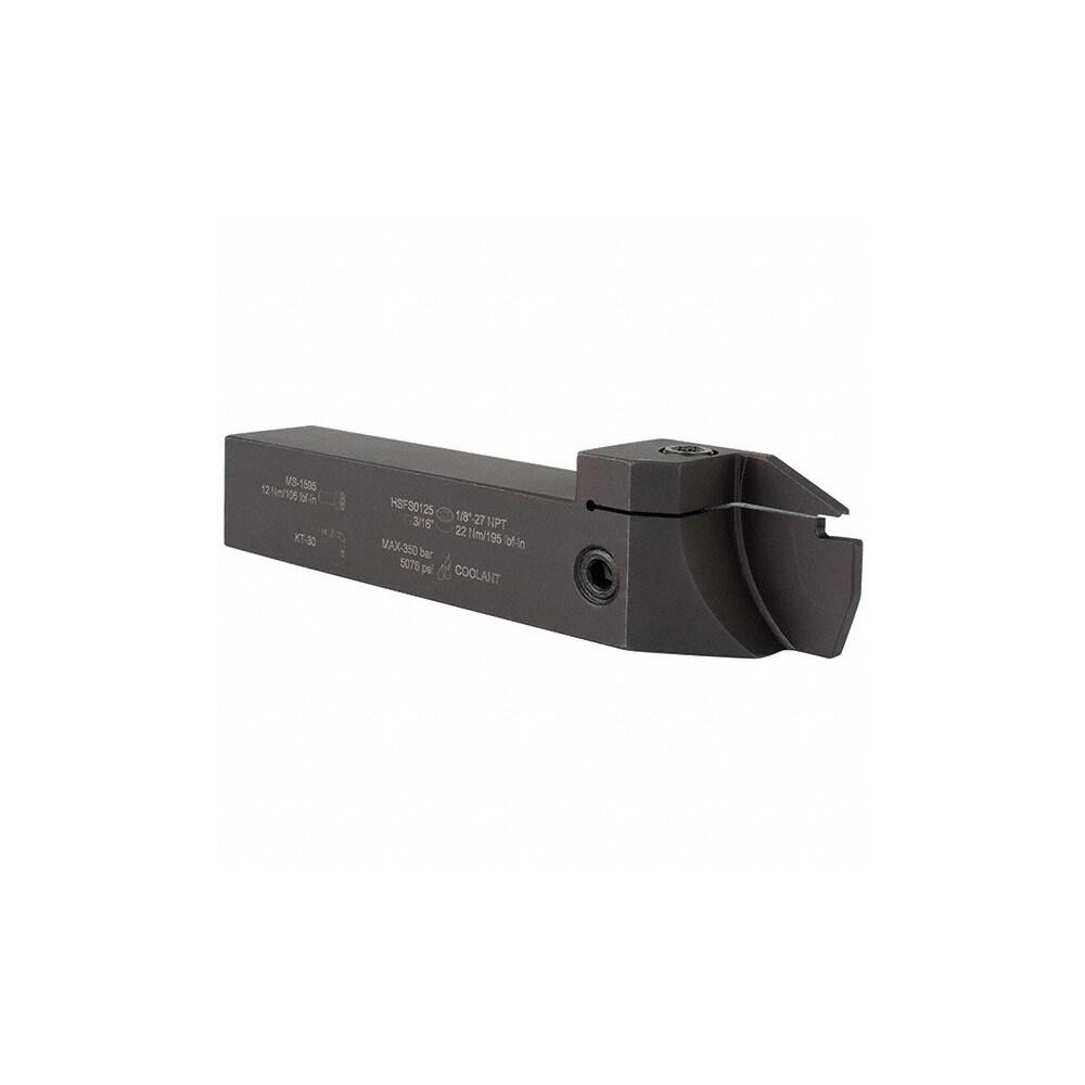 Kennametal Indexable Grooving-Cutoff Toolholder: EVSCTR160426C, 4 to 4 mm Groove Width, 26 mm Max Depth of Cut, Right Hand - 5980917