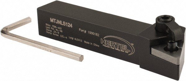 Hertel Indexable Turning Toolholder: MTJNRS124 3/4" SHANK, Clamp & Screw - 1000184