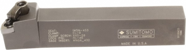 Sumitomo Indexable Turning Toolholder: MWLNR163D, Clamp & Pin - U101738