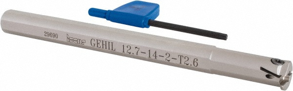 Iscar Indexable Grooving Toolholder: GEHIL 12.7-14-2, Internal, Left Hand - 2801051