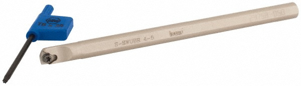 Iscar Indexable Boring Bar: S7-SWUBL-065, 0.2760" Min Bore, Left Hand, Steel - 3601388