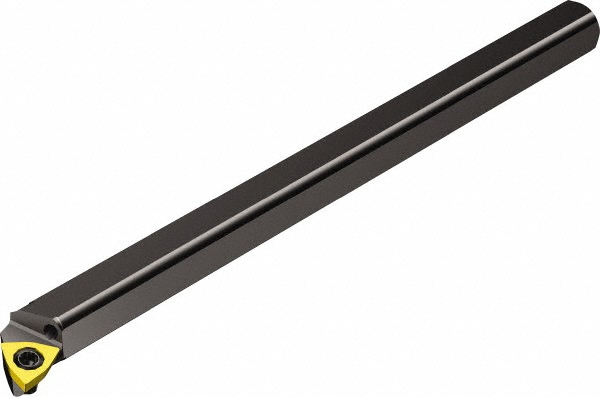 Sandvik Coromant Indexable Boring Bar: A08M-SWLPR2, 0.5984" Min Bore, Right Hand, -5 deg Lead, Steel - 5721622