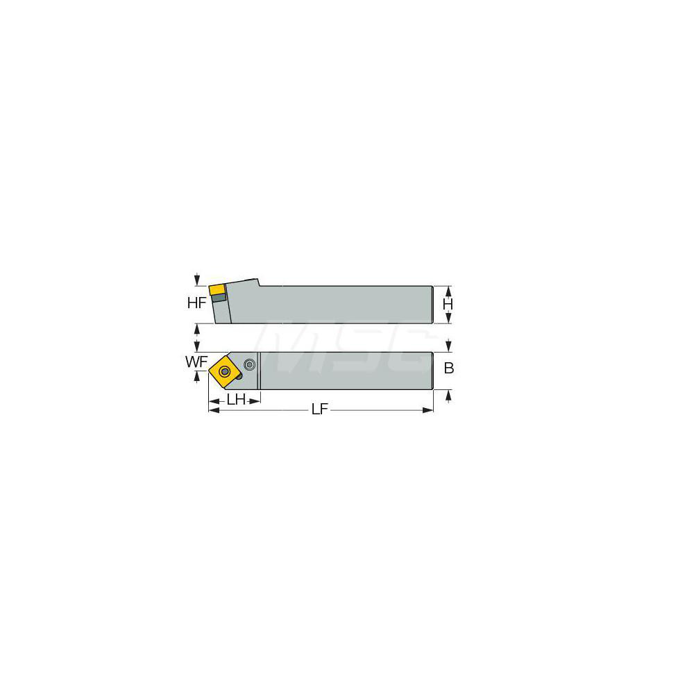 Iscar Indexable Turning Toolholder: PSDNN 2525M-12, Lever - 3600705