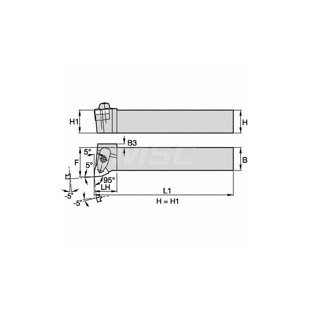 Kennametal Indexable Turning Toolholder: DWLNL163CKC3, Clamp - 2273048