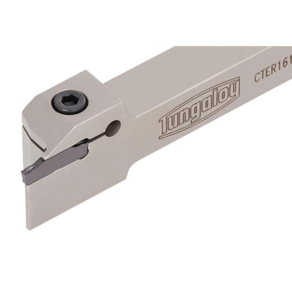 Tungaloy Indexable Grooving-Cutoff Toolholder: CTER12-2T17-CHP, 0.059 to 0.098" Groove Width, 0.669" Max Depth of Cut, Right Hand - 6720322