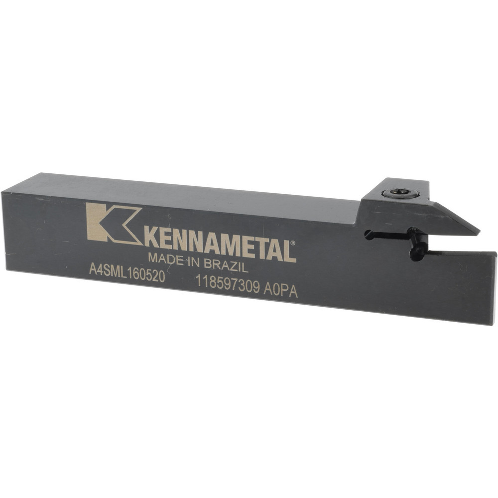 Kennametal Indexable Grooving-Cutoff Toolholder: A4SMR160520, 5 mm Min Groove Width, 20 mm Max Depth of Cut, Right Hand - 1953329