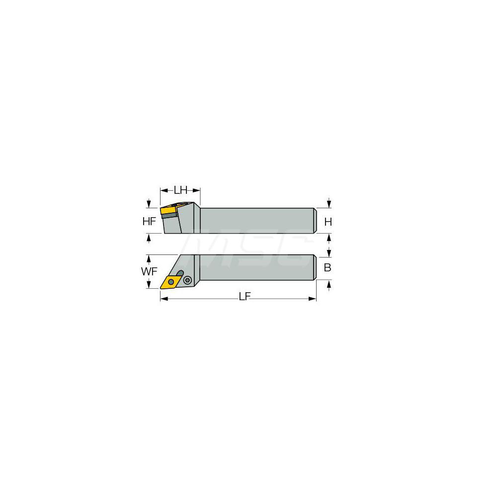 Iscar Indexable Turning Toolholder: PDJNR12-4, Clamp - 3602992