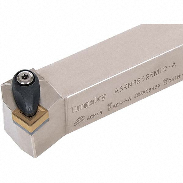 Tungaloy Indexable Turning Toolholder: ASKNR124-A, 75 deg Lead Angle, Clamp - 6864836