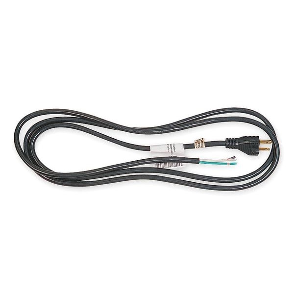 Power First Power Cord, 5-15P, SJT, 8 ft., Blk, 15A, 12/3 - 1TMZ9