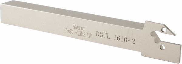 Iscar Indexable Grooving-Cutoff Toolholder: DGTR 10B-2D30, 1.9 to 2.5 mm Groove Width, 15 mm Max Depth of Cut, Right Hand - 2301386