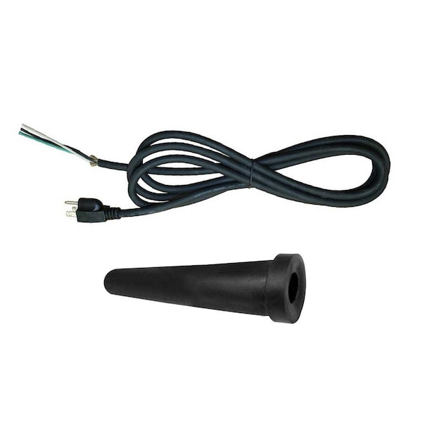 Superior Electric 16 Gauge 3 Wire 9 ft. Replacement Power Tool Cord with Strain Relief & Cord Protector (Boot B) - EC163-BB