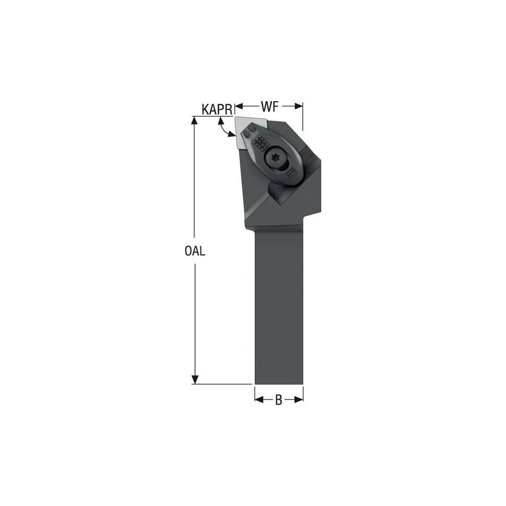 Seco Indexable Turning Toolholder: DCLNL-12-4XJETI, Clamp - 03282259