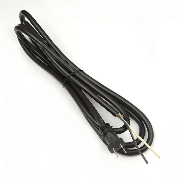 Superior Electric 9 Feet 16 AWG SJO 2 Wire 125 Volt NEMA 1-15P Electrical Cord - EC162