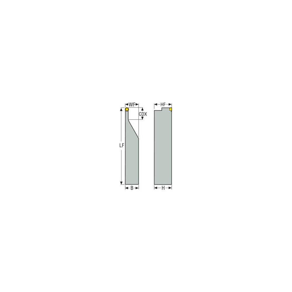 Seco Indexable Turning Toolholder: TRAOR-85-2, 90.0 deg Lead Angle, Pin - 00017950