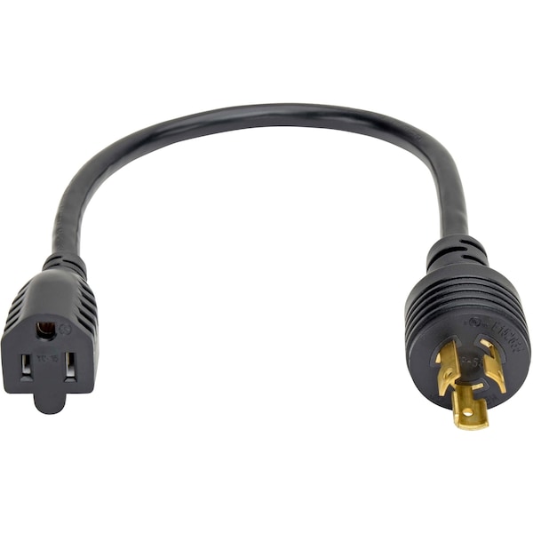 Tripp Lite Power Cord, HD, 5-15P, 5-15R, 15A, 14AWG, 1ft - P025-001