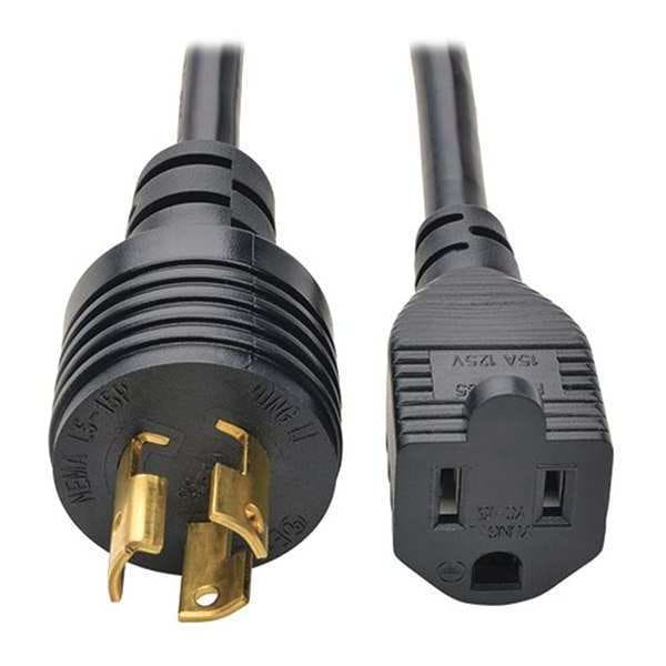 Tripp Lite Power Cord, HD, 5-15P, 5-15R, 15A, 14AWG, 1ft - P025-001