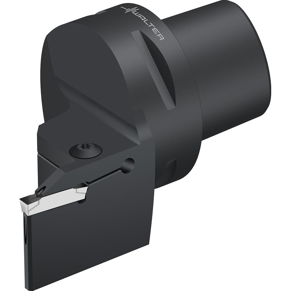Walter Modular Grooving Head: Right Hand, Cutting Head, System Size C6, Uses GX..E.. & GX..F.. Size GX24-3 Inserts - 7957662