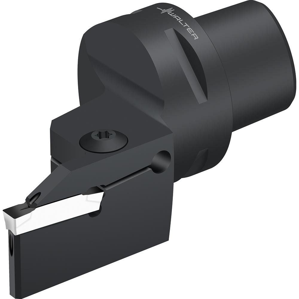 Walter Modular Grooving Head: Right Hand, Cutting Head, System Size C6, Uses GX..E.. & GX..F.. Size GX24-3 Inserts - 7957662